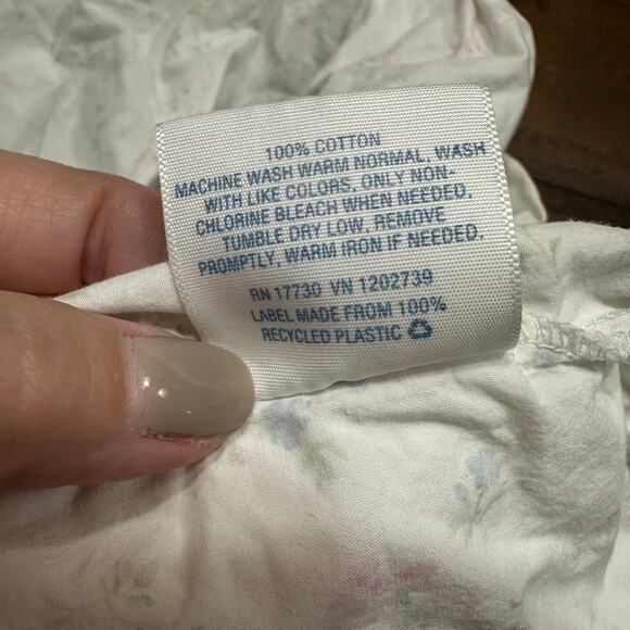 Simply Shabby Chic Cotton Light Floral Fitted Twin Sheet Cottagecore Bedding - Picture 3 of 6